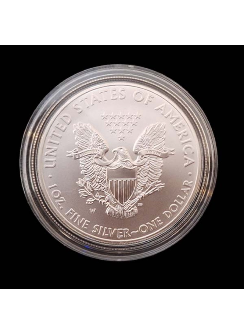 2008 American Eagle West Point Silver Dollar Uncirculated Burnished Natural Toning